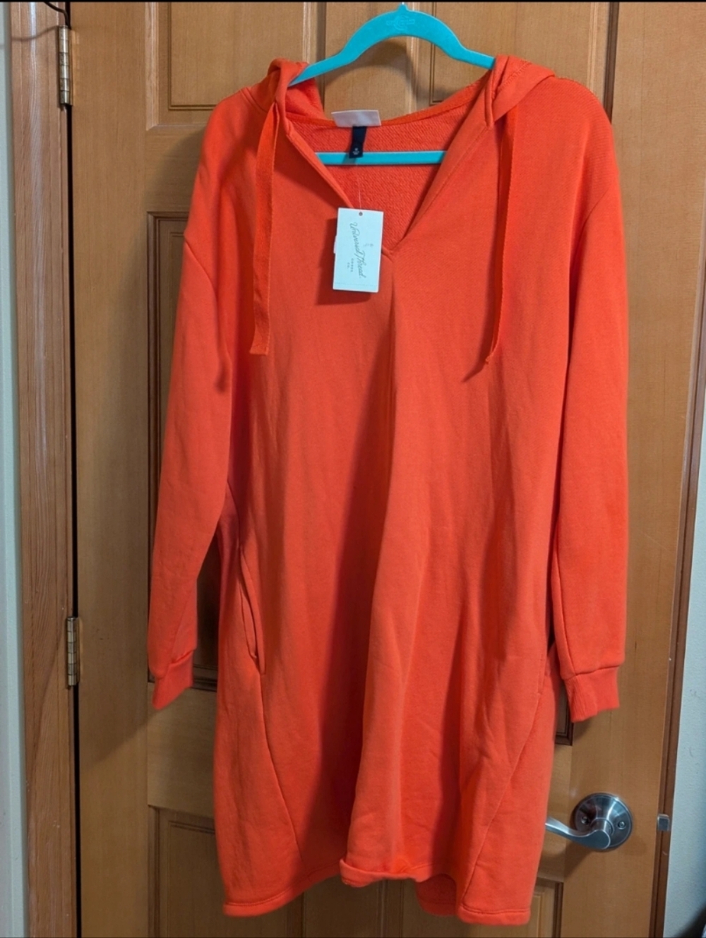 Universal Thread Orange Hoodie Tunic Sweater